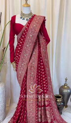 Red Sarees, Peach Clothes, Bridal Art, Saree Blouse Styles, Latest Bridal Lehenga, Trendy Outfits Indian, Lehenga Designs Simple, Desi Bride