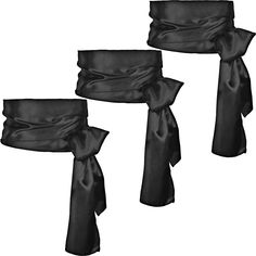 PRICES MAY VARY. Package includes: you will receive 3 pieces black sashes, good costume accessories for Halloween or other festivals and parties Widely application: the black sash belt is suitable for Halloween, Christmas, Easter, pirate costume and other dress up occasions, which can accessorize your uniforms very well Size: the black pirate sash measures approximately 140 inches/ 355.6 cm long, and 5.5 inches/ 14 cm wide; The black sash belt is a universal size that fits most adults Black sash Pirate Sash, Black Pirate, Prince Costume, Black Satin Fabric, Hips Dips, Branded Belts, Pirate Costume, Sash Belts, Sash Belt