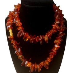 Excellent Condition Beautiful Hight Quality Dark Orange Amber L 34" Natural Amber, Amber Necklace, Dark Orange, Hight Quality, Baltic Amber, Color Orange, Womens Jewelry Necklace, Beading, Amber