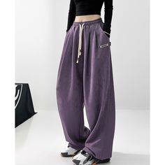 Women's Suede Wide-Leg Dance Pants

Material: 100%Polyester

Size: S, M, L,

Color: Purple, Apricot

Applicable Season: Spring, Summer Dance Pants Hip Hop, Purple Sweatpants, Mha Oc, Dance Pants, Purple Pants, Hip Hop Dance, Dark Purple, Color Purple, Season Spring