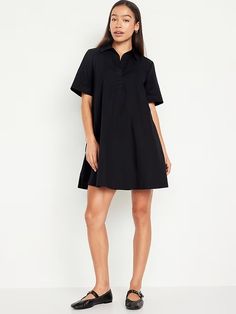 Short-Sleeve Mini Shirt Dress | Old Navy Summer Mini Dresses, Shirt Dress For Women, Chic Maxi Dresses, Casual Chic Style, Mini Shirt Dress, Mini Dresses Summer, Plus Dresses, Vertical Stripes, Minimalist Outfit