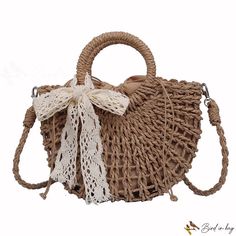 Bird in Bag - Hand straw bag new fashion straw bag simple single shoulder handbag cross bag Beige Bag With Adjustable Strap For Picnic, Trendy Braided Straw Shoulder Bag, Trendy Summer Picnic Bag, Beige Straw Bag With Single Handle For Vacation, Spring Picnic Shoulder Bag With Large Capacity, Brown Summer Bags For Picnic, Spring Braided Straw Shoulder Bag, Brown Bags For Summer Picnic, Brown Bag For Summer Picnic