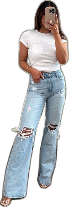 Vintage Flare, Devon, Distressed Jeans, Fashion Forward, Collage, Wardrobe, Pins, How To Wear