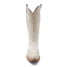 Did someone say wedding day boots? The Starlight is the perfect pair of boots to help you get down that aisle! What's better is they are the gift that keeps on giving and can be worn as a dress boot for many events to come. White Boots For Western-themed Events, White Pointed Toe Boots For Western-themed Events, White Snip Toe Mid-calf Boots For Western-themed Events, White Round Toe Heeled Boots For Western Events, Formal Western Boots With Almond Toe, Elegant Snip Toe Boots For Western-themed Events, Cream Snip Toe Boots With Reinforced Heel, White Western Boots With Low Heel, Cream Boots With Reinforced Heel And Snip Toe