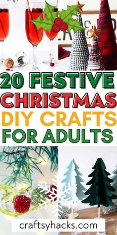 20 festive christmas diy crafts for adults that are easy to make and fun