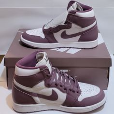 Brand New Air Jordan Retro 1 High Og Color: Mauve / White Style: [Dz5485-105] Year: 2023 Size: Men's 9 / Women's 10.5 Nike Air Jordan 1 Lavender, Air Jordans Lilac, Jordan 1 Mid Personalizzate, Air Jordan 1 Mid Dark Iris, Nike Air Jordan Verte Pastel, Lavender Jordan Retro 1, Cheap Jordan Shoes Wethenew, Cheap Jordan Shoes Stadium Goods, Air Jordans Lavender