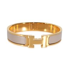 Hermes Clic H Marron Glace Bracelet, Pm Size Yellow Gold / Bracelet Hermes Hermes Clic H Bracelet, Bracelet Hermes, H Bracelet, Aesthetic Jewelry, Yellow Gold Bracelet, Hermes Bags, Gold Bracelet, Bag Lady, Yellow Gold