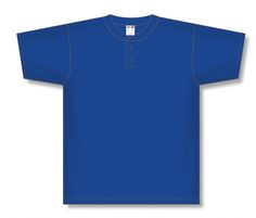 Colors: Royal Blue Fabrics: Dryflex Features: 2 Button Moisture Wicking Sizing: BA1347-002 Blue T-shirt With Button Closure And Crew Neck, Blue Crew Neck T-shirt With Buttons, Blue Short Sleeve T-shirt With Buttons, Casual Blue T-shirt With Buttons, Classic Blue Plain Top, Blue Fabrics, Baseball Jersey, Baseball Jerseys, Blue Fabric