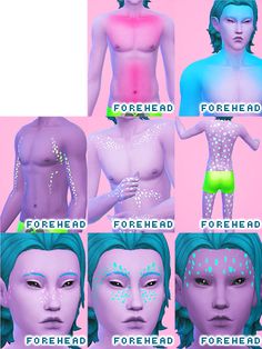 Sims 4 Alien, Mermaid Skin, Sims 5, Skin Details, Blush On Cheeks, Alien Abduction