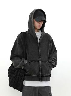 WN4107
■size(cm)





Length


Shoulder width


Chest


Sleeve length




M


57


56


114


58




L


59


58


118


59




XL


61


60


122


60




 
■model
173cm 55kg L
■material
cotton Oversized Casual Hoodie For Outdoor, Casual Oversized Outdoor Hoodie, Urban Black Long Sleeve Hooded Jacket, Urban Cotton Hooded Jacket, Urban Cotton Hooded Jacket In Solid Color, Black Long Sleeve Hooded Jacket With Adjustable Hood, Urban Style Long Sleeve Washed Black Sweatshirt, Gray Zipper Closure Hoodie Outerwear, Gray Zipper Hoodie Outerwear