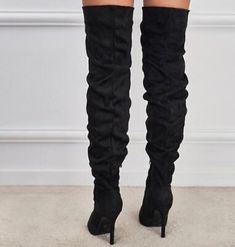 Women Fashion Pointy Toe Side Zipper Over Knee Boots Slim High Heels Party Shoes | eBay Suede Knee-high Party Boots, Party Knee-high Suede Boots, Party Heeled Boots With Zipper Closure, Elegant Heeled Boots With Zipper For Party, Elegant Party Heeled Boots With Zipper Closure, Elegant Knee-high Boots With Zipper For Party, Elegant Party Knee-high Boots With Zipper Closure, Suede Knee-high Boots With Pointed Toe For Parties, Knee-high Heeled Boots With Zipper For Party