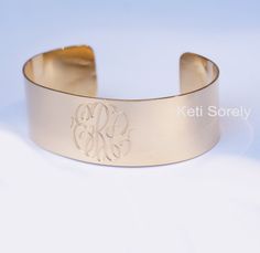 KetiSorelyDesigns Elegant Engraved Cuff Bracelet As Personalized Gift, Elegant Engraved Cuff Bracelet For Personalized Gift, Elegant Cuff Bracelet With Engraving Option For Gift, Elegant Gold Hand Stamped Bracelets, Elegant Silver Cuff Bracelet Customizable, Initials Cuff Jewelry For Anniversary, Classic Personalized Cuff Jewelry, Anniversary Jewelry Cuff With Initials, Elegant Hand Stamped Cuff Bracelet