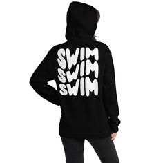 Upgrade your hoodie game with the Swim Warp Type unisex premium hoodie! Soft, smooth, and cozy, this heavyweight hoodie is perfect for cooler evenings on the pool deck. With a stylish matching drawcord and convenient front pouch pocket, this hoodie is both functional and fashionable. Plus, the durable construction ensures long-lasting comfort and style. Get yours today! Designed, printed and shipped in the USA.• 50% pre-shrunk cotton, 50% polyester• Fabric weight: 8.0 oz/yd² (271.25 g/m²)• Air-j Heavyweight Hoodie, Printing Business, Pool Deck, Swimmers, Comforters Cozy, Knit Cuff, Black Hoodie, Pocket Pouch, Rib Knit