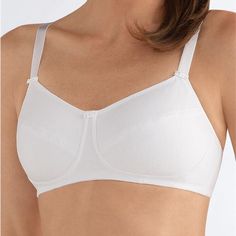 Amoena White Mastectomy Bra Ruth-Sc Cotton Wire-Free Style 2873 Size 34 C Nwt Bra Cup Form - (1)Shallow/(2)Average Fit Cotton Pockets In The Cut And Sewn Cups Can Hold A Breast Form Or Shaper Securely In Place Flexible Side Bones Sewn Into The Sides Of Cups Help Stabilize And Support Adjustable Elastic Straps; Straps Increase In Width To Maintain Support In Larger Sizes Soft, Wire-Free Style Fits Comfortably. New To Poshmark? Please Sign Up Using Our Code Jaxxandgee And Redeem $10 Off Your First White Fitted Bra With Light Support, White Full Cup Bra For Daywear, White Full Cup Bra With Moderate Coverage, White Fitted Bra With Moderate Coverage, Post Mastectomy Bras, Red Lace Bralette, Wired Bra, Mastectomy Bra, Free People Clothing