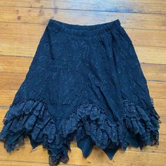 Vintage Black Skirt. Perfect For Halloween Or Costume! Size: Xs (Adult) - Would Fit A Child Never Worn. No Wear And Tear Fitted Black Skirt For Halloween, Black Skirt For Spring Costume Party, Black Skirt For Costume Party In Spring, Black Stretch Skirt For Alternative Fashion, Fitted Black Witchy Bottoms, Black Skirt For Halloween Costume Party, Edgy Black Skirt For Costume Party, Black Lined Skirt For Costume Party, Fitted Black Skirt For Costume