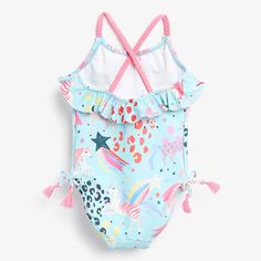 So Cute on any age, this swimsuit is full of the Unicorn Magic! comes in blue, pink, or black Age Range: 13-24m,25-36m,4-6y Cute One-piece Swimwear For Pool, Cute One-piece Swimwear For Vacation, Cute Sleeveless Swimwear, One-piece Swimwear For Summer, Fun Blue Swimwear For Playtime, Multicolor Beachwear Swimwear For Playtime, Fun Multicolor Swimwear For Playtime, Playful Pink One-piece Swimwear, Cute Multicolor Swimwear For Play