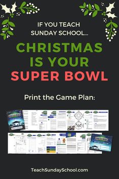 christmas is your super bowl print the game plan