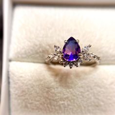 Bomb Party "Shimmering Wonder" Lab Created Blue Purple Bi-Color Tourmaline + Rhodium Plating Rbp3673 Msrp $132 Unworn (49) Purple Teal Wedding, Ring Inspo, Jewelry Stones, Magical Jewelry, 7 Rings, Purple Teal, Rings Cool, Dress Rings, Pretty Rings