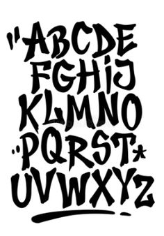 Cool Fonts Alphabet, Cool Handwriting Fonts, Vector Alphabet, Graffiti Lettering Alphabet, Fonts Handwriting Alphabet, Graffiti Art Letters, Graffiti Lettering Fonts, Font Alphabet, Tattoo Lettering Fonts