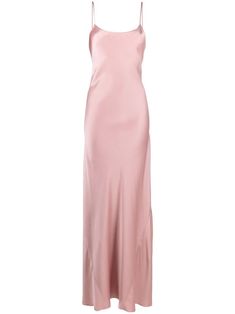 New Season Victoria Beckham Cami open-back satin gown Showing the brand's focus on versatile clothing with a touch of luxury, this satin dress arrives with a fluid cut. Its satin finish provides an elegant touch, complete with the open V-back and spaghetti straps. Made in United Kingdom Elegant Pink Gown With Spaghetti Straps, Pink Satin Finish Slip Dress For Formal Occasions, Pink Backless Slip Dress For Wedding, Elegant Pink Slip Dress For Formal Occasions, Formal Pink Satin Slip Dress, Formal Pink Satin Finish Slip Dress, Elegant Pink Formal Slip Dress, Versatile Clothing, Gown Pink