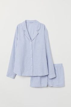 Stockholm Style Pajamas, H&m Pajamas, Blue And White Pajamas, H&m Clothes, Black Silk Pajamas, Blue Pajamas, Silk Nightwear