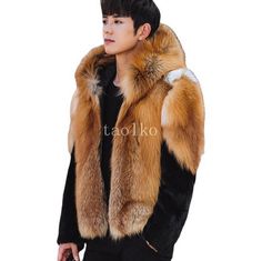 Mens Faux Fox Fur Hooded Color Block Short Coat Jackets Outwear Parka Winter Zip Item description Brand Unbranded Department Men Outer Shell Material Faux Fur Size Type Regular Style Hooded Type Jacket Chest Size 36-38 in Collar Style Hooded Country/Region of Manufacture China Handmade No MPN Does not apply Season Winter Year Manufactured 2010-2019 Accents Fur Trim Closure Zip Features Hooded Insulation Material Polyester Lining Material Polyester Occasion Casual Pattern Solid Performance/Activi Hooded Fur Coat For Winter Streetwear, Hooded Fur Coat For Cold Weather, Fall Faux Fur Trim Hooded Jacket, Casual Hooded Fur Coat For Fall, Detachable Hood Fur Coat For Cold Fall Weather, Casual Hooded Fur Coat With Faux Fur Trim, Brown Winter Outerwear With Detachable Hood, Fall Fur Coat With Detachable Hood For Cold Weather, Casual Hooded Winter Fur Coat