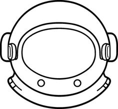 an astronaut's helmet is shown in black and white