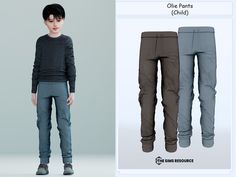 an image of a boy wearing pants for the simse revolution game, which is now available on steampunk