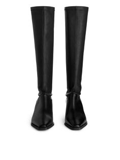 Leather Socks Boots, Stretch Leather Boots, Leather Sock Boots, High Knees, Knee High Leather Boots, Black Leather Boots, Personal Marketing, Over Knee Boot, Black Boots