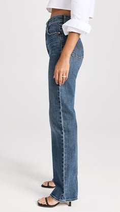 Levi's Ribcage Full Length Jeans | Shopbop Levi's Ribcage, Full Length Jeans, Ribcage Jeans, Levis Ribcage, Swim Pants, Denim Sweater, Blazer And Skirt, Valley View, Vintage Crewneck