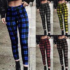 Womens High Waist Plaid Trousers Ladies Skinny Sport Running Gym Punk Long Pants
#ad Plaid Trousers, Sport Running, Fashion Essentials, Long Pants, Polyester Spandex, Chic Outfits, Casual Wear, Elastic Waist, Personal Style