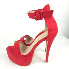 Nwb Liuruija Red Suede Platform High Heel Sandal Open Toe Ankle Sz 37 Us 6.5 - 7 Super Cute !! Fast Shipping Welcome Offers & Counteroffers Item Stored In A Place Free Of Smoke And Pets Feel Free To Send Me Any Questions Please Review All Photos And Zoom In To See The Exact Condition, Details And Measurements Idiomas/Languages. Espaol / English You Can Visit My Closet/Online Store, Where You Can Find A Wide Variety Of Recognized And Prestigious Brands, As Well As Garments Made Of Cashmere, Wool, Red Closed Toe Sandals For Party, Red Platform Sandals For Evening, Red Round Toe Heels With Buckle Closure, Red Heels With Buckle Closure And Round Toe, Red High Heels With Buckle Closure, Fitted Ankle Strap Sandals With Red Sole, Fitted High Heel Sandals With Red Sole, Red Platform High Heel Sandals, Red Sandals With 4-inch Heel And Round Toe