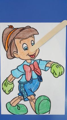 a child's drawing of a girl with gloves and mitts on her hand