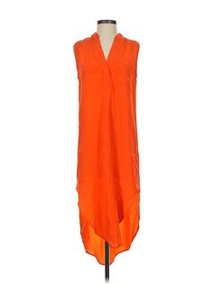 Otte Casual Dress Size: P Orange Dresses - used. 100% SILK, Popover, V-Neck, High Low, Sleeveless | Otte Casual Dress - Popover: Orange Dresses - Used - Size P Orange Casual Dress, Orange Dresses, Orange Dress, Casual Dresses For Women, High Low, Handbags For Women, Casual Dress, Casual Dresses, Women Handbags