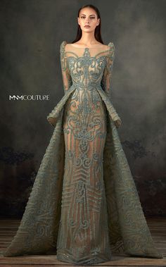 MNM Couture K3715 – B Chic Fashions Haute Couture Style, Baju Kahwin, Mnm Couture, 파티 드레스, Party Mode, Couture Mode, 자수 디자인, Vestidos Vintage, Couture Gowns