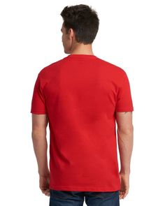 Unisex Cotton T-Shirt - RED - S | Next Level Cotton T-Shirt in Red Size Small Mens Plain T Shirts, Blank Apparel, Blank T Shirts, Plain Tshirt, Red Tshirt, Shirt Mockup, 3d T Shirts, Dtf Transfers, Fashion Story