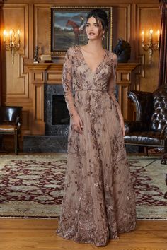 Bride Long Sleeve Dress, Rose Taupe, Madeline Gardner, Black Tie Wedding Guests, Royal Blue Prom Dresses, Formal Dresses With Sleeves, Plus Size Party Dresses, Plus Size Formal, Plus Size Formal Dresses