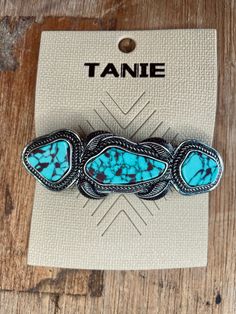 Adorable Hair Clip Adorned with Turquoise! Approximately 3” total length Turquoise Hair, Silver Turquoise, Hair Clip, Lowest Price, Hair Clips, United States, Turquoise, Hair, Silver