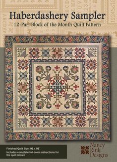 the book has an image of a quilt on it