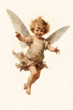 Vintage fairy cherub flying portrait angel baby. | free image by rawpixel.com / Ling Cherub Flying, Angel Baby Pictures, Painting Alternative, Cherub Baby, Vintage Angels, Custom Tattoos, Milan Cathedral, Vintage Fairy