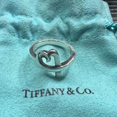 Sterling Silver, Size 6.5. Comes With Dust Bag & Box. Tiffany Love Ring Paloma, Jewelry Tiffany, Tiffany Co Jewelry, Paloma Picasso, Loving Heart, Paloma, Tiffany & Co., Womens Jewelry Rings, Silver Color