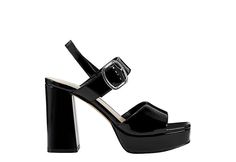 Marc Fisher Graduate Women s Platform Sandal Hit all the style marks in the Graduate women s platform Sandal from Marc Fisher. With a patent leather upper featuring a square toe, this Shoe has an ankle buckle strap as well as a heel strap for a secure fit. The footbed soothes your foot, while that stacked block heel adds lofty lift. Synthetic uooerBuckle strap closure Square toeLightly Padded insole4 block heel Formal Chunky Platform Sandals In Patent Leather, Evening Sandals With Rectangular Buckle, Modern Heels With Rectangular Buckle, Sleek Patent Leather Platform Sandals, Chic Chunky Platform Sandals In Patent Leather, Summer Chunky Platform Sandals In Patent Leather, Sleek Summer Heels With Buckle Closure, Modern Patent Leather Sandals With Buckle Closure, Trendy Patent Leather Sandals With Buckle Closure