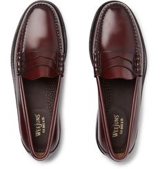 Classic Wingtip Slip-ons With Rubber Sole, Semi-formal Moccasins With Rubber Sole And Round Toe, Semi-formal Wingtip Moccasins With Rubber Sole, Classic Burgundy Loafers With Rubber Sole, Classic Red Leather Shoes For Fall, Burgundy Leather Loafers For Business, Burgundy Leather Sole Dress Shoes For Work, Fall Gala Leather Shoes With Rubber Sole, Elegant Burgundy Loafers With Rubber Sole