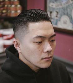 Asian Slick Back, Slick Back Haircut, Asian Man Haircut, Mens Summer Hairstyles, Thick Wavy Hair, Asian Men Hairstyle, Barber Haircut, Men's Short Hair