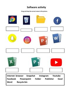 the diagram shows different types of social media and other things that can be viewed on this page