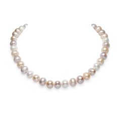 Aurora Multicolour 11mm to 12mm Pearl Necklace Mother Of The Bride Jewelry, Natural Pearl Necklace, Rare Gems, Designer Jewellery, Fall Jewelry, Collar Necklace