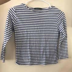 Super Soft And Never Worn Brandie Melville Top Brandie Melville, Stripped Tops, Brandy Melville Tops, Brandy Melville, Brandy, Long Sleeve Tees, Color Blue, Womens Tops, Tops & Tees