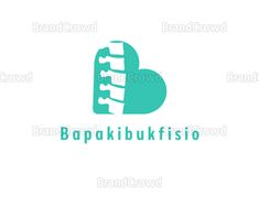 the logo for bapakibuk fisto is shown in blue and white