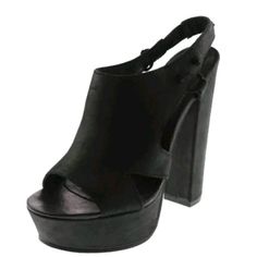 Manufacturer: Diesel Size: 7.5 Us / 38 Eu Size Origin: Us Manufacturer Color: Black Retail: $225.00 Condition: New With Box Style Type: Platforms & Wedges Collection: Diesel Heel Height: 5 3/4 Inches Platform Height: 1 1/2 Inches Closure: Slip On Material: Leather Fabric Type: Leather Specialty: Solid Style Number: Y00627 Chic 4-inch Leather Heels, Chic High Heel Leather Heels, Chic Leather High Heels, Leather Platform Heels For Night Out, Leather Heels With Deep Heel Cup For Party, Leather Heels With Padded Heel For Night Out, Evening Leather Heels With Reinforced Heel, Night Out Leather Heels With Padded Heel, Formal Leather Platform Heels