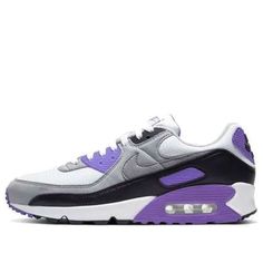 The Nike Air Max 90 'Hyper Grape' is the perfect combination of style and performance. This sneaker features a purple upper with a rubber sole, making it the ideal choice for any activity. It is inspired by the classic Air Max 90 silhouette, giving it a timeless look. The 'Hyper Grape' colorway is a bold and vibrant choice, perfect for making a statement. With its comfortable fit and stylish design, the Nike Air Max 90 'Hyper Grape' is the perfect addition to any wardrobe. (SNKR/Unisex) Purple High-top Breathable Running Shoes, Purple Breathable High-top Running Shoes, High-top Breathable Purple Running Shoes, Sporty Purple Breathable Running Shoes, Casual Purple Breathable Sneakers, Purple Fade-resistant Synthetic Sneakers, Purple High-top Running Shoes With Cushioned Footbed, Purple Dynamic Running Shoes With Round Toe, Purple Breathable Sneakers For Running